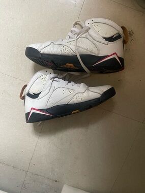 Kids White and Black High-Top Sneakers with Pink Accent